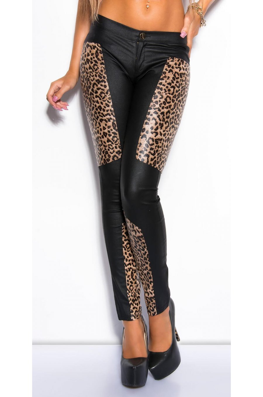Pantaloni dama lungi cu talie joasa Gya Pantaloni dama lungi cu talie joasa Gya 1 - jojofashion.ro