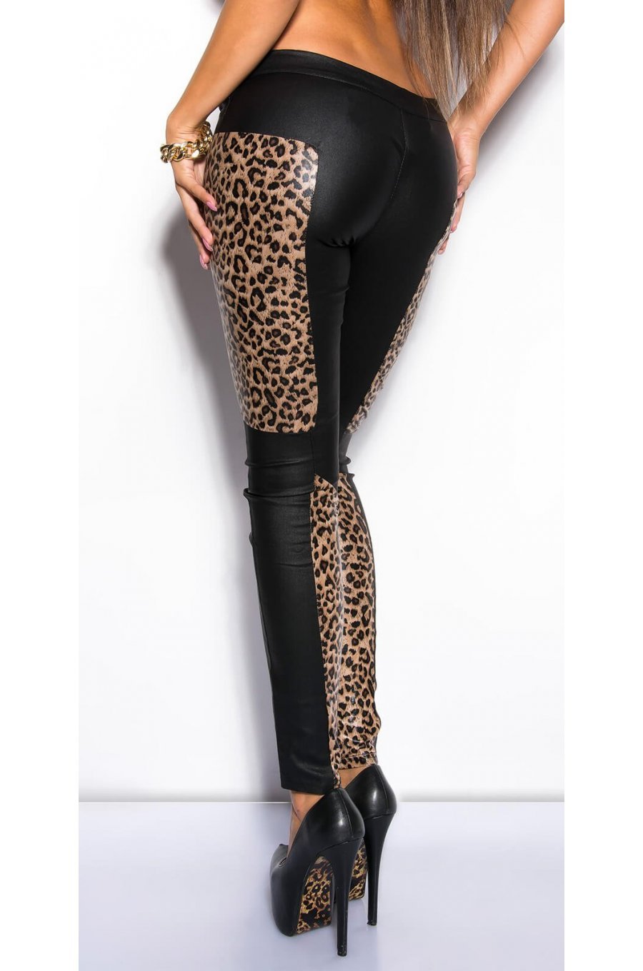 Pantaloni dama lungi cu talie joasa Gya Pantaloni dama lungi cu talie joasa Gya 3 - jojofashion.ro