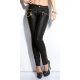 Pantaloni dama lungi cu talie joasa LeatherLook Zyna 2 - jojofashion.ro