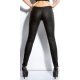 Pantaloni dama lungi cu talie joasa LeatherLook Zyna 3 - jojofashion.ro