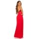Rochie lunga rosie cu paiete pe bust Sevda Rochie lunga rosie cu paiete pe bust Sevda 3 - jojofashion.ro