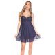 Rochie scurta babydoll bleumarin Iriana Rochie scurta babydoll bleumarin Iriana