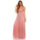 Rochie lunga roz vaporoasa cu glitter Dariana Rochie lunga roz vaporoasa cu glitter Dariana 2 - jojofashion.ro