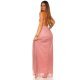 Rochie lunga roz vaporoasa cu glitter Dariana Rochie lunga roz vaporoasa cu glitter Dariana 3 - jojofashion.ro