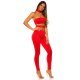 Salopeta rosie cu decupaje sexy Katiusa Salopeta rosie cu decupaje sexy Katiusa 2 - jojofashion.ro