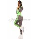 Trening de dama sport, mulat, gri cu verde neon Lidia 4 - jojofashion.ro