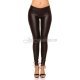 Colanti negri cu siret rosu WetLook Koucla Bonye  3 - jojofashion.ro