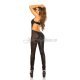 Salopeta neagra cu spatele gol piele eco si dantela, mulata Paloma 4 - jojofashion.ro