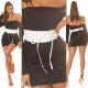Curea dama, din imitatie piele, alba, lata, cu snur, Kalissy Curea dama, din imitatie piele, alba, lata, cu snur, Kalissy 3 - jojofashion.ro
