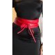 Curea dama, din imitatie piele, rosie, lata, cu snur, Kalissy Curea dama, din imitatie piele, rosie, lata, cu snur, Kalissy 2 - jojofashion.ro