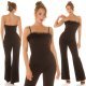 Salopeta eleganta evazata neagra puf si umeri goi Tatianne Salopeta eleganta evazata neagra puf si umeri goi Tatianne 5 - jojofashion.ro