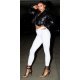 Blugi dama skinny fit albi cu talia inalta Elvira 5 - jojofashion.ro