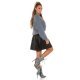 Fusta scurta plisata piele eco neagra Beverly Fusta scurta plisata piele eco neagra Beverly 3 - jojofashion.ro
