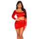 Rochie de club scurta, rosie, mulata, drapata, Afia Rochie de club scurta, rosie, mulata, drapata, Afia 2 - jojofashion.ro