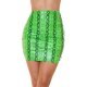Fusta mulata piele eco scurta verde neon snake print Manila 2 - jojofashion.ro