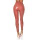 Pantaloni dama mulati maro latex WetLook Inna Pantaloni dama mulati maro latex WetLook Inna 4 - jojofashion.ro