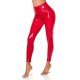 Pantaloni dama mulati rosii latex WetLook Inna 4 - jojofashion.ro