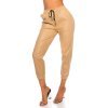 Pantaloni dama piele eco bej Mirabela