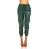 Pantaloni dama piele eco verde Mirabela