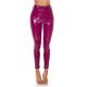 Pantaloni dama mulati burgundy latex WetLook Inna 4 - jojofashion.ro
