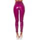 Pantaloni dama mulati burgundy latex WetLook Inna 3 - jojofashion.ro