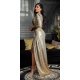 Rochie de seara lunga glitter auriu suprapusa cu maneca lunga  Shine 3 - jojofashion.ro