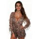 Salopeta scurta cappuccino cu paiete Eugenia 4 - jojofashion.ro