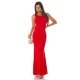 Rochie eleganta lunga, rosie, mulata, tip sirena, Lace 5 - jojofashion.ro