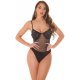 Body dama sexy, negru, semitransparent, cu strasuri Dana 2 - jojofashion.ro