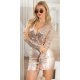 Body auriu cu paiete petrecut cu maneca lunga Divina Body auriu cu paiete petrecut cu maneca lunga Divina 4 - jojofashion.ro