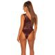 Body dama burgundy WetLook one shoulder Mikelle Body dama burgundy WetLook one shoulder Mikelle 5 - jojofashion.ro