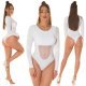 Body dama alb cu maneca lunga si cupe incorporate, Yvony Body dama alb cu maneca lunga si cupe incorporate, Yvony 7 - jojofashion.ro