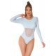 Body dama baby blue cu maneca lunga si cupe incorporate, Yvony 4 - jojofashion.ro