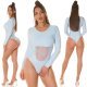 Body dama baby blue cu maneca lunga si cupe incorporate, Yvony 7 - jojofashion.ro