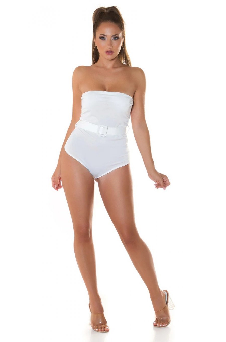 Body dama bandeau alb Charo Body dama bandeau alb Charo 5 - jojofashion.ro