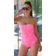 Body dama bandeau roz neon Charo Body dama bandeau roz neon Charo 2 - jojofashion.ro
