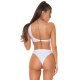 Body dama monokini, alb, cu decupaje, Klaire 3 - jojofashion.ro