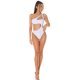 Body dama monokini, alb, cu decupaje, Klaire 4 - jojofashion.ro