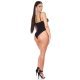 Body dama negru cu strasuri Siena Body dama negru cu strasuri Siena 3 - jojofashion.ro