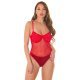 Body dama sexy, rosu, semitransparent, cu strasuri, Dana Body dama sexy, rosu, semitransparent, cu strasuri, Dana 2 - jojofashion.ro