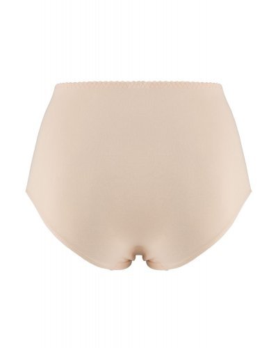 Chiloti modelatori Mitex, cu dantela, bej, cu talia inalta, Nella2 Chiloti dama, Chiloti modelatori Mitex, cu dantela, bej, cu talia inalta, Nella2 - jojofashion.ro