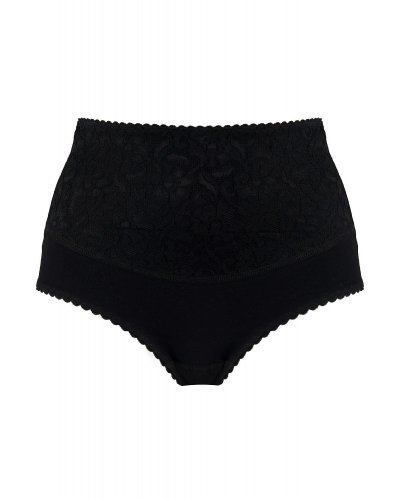 Chiloti modelatori Mitex, cu dantela, negri, cu talia inalta, Nella3 Chiloti dama, Chiloti modelatori Mitex, cu dantela, negri, cu talia inalta, Nella3 - jojofashion.ro