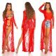 Neglijeu de lux rosu, lung, din dantela, tip halat, Giacinta Neglijeu de lux rosu, lung, din dantela, tip halat, Giacinta 8 - jojofashion.ro
