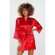 Neglijeu din satin rosu, cu dantela la maneca, Kinzie Neglijeu din satin rosu, cu dantela la maneca, Kinzie 2 - jojofashion.ro