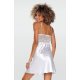 Neglijeu din satin si dantela, alb, tip furou, Nikols Neglijeu din satin si dantela, alb, tip furou, Nikols 3 - jojofashion.ro