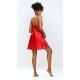 Neglijeu din satin si dantela, rosu, tip furou, Alisha Neglijeu din satin si dantela, rosu, tip furou, Alisha 3 - jojofashion.ro