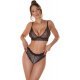 Set lenjerie intima dama neagra, din dantela, Monisha Set lenjerie intima dama neagra, din dantela, Monisha 2 - jojofashion.ro