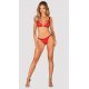Set lenjerie intima dama, tanga, din dantela rosie, Atiya Set lenjerie intima dama, tanga, din dantela rosie, Atiya 4 - jojofashion.ro