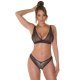 Set lenjerie intima dama dantela neagra Nazmi 2 - jojofashion.ro