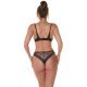 Set lenjerie intima dama dantela neagra Nazmi 3 - jojofashion.ro
